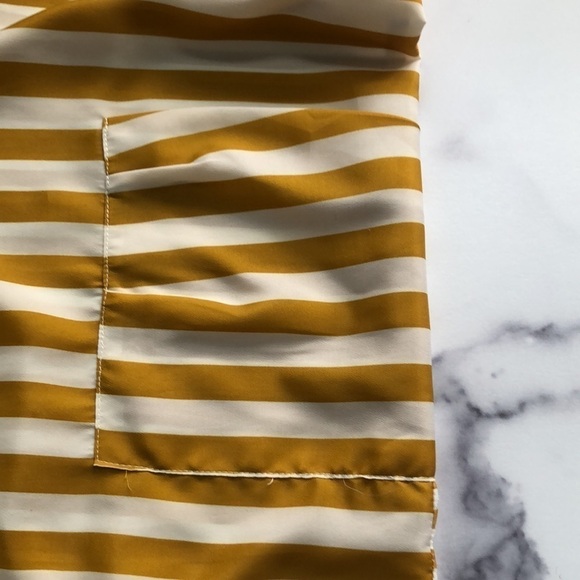 Esley Gold White Striped Summer Sundress Size Small - Picture 9 of 11